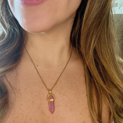 Collar Cristal Rosa